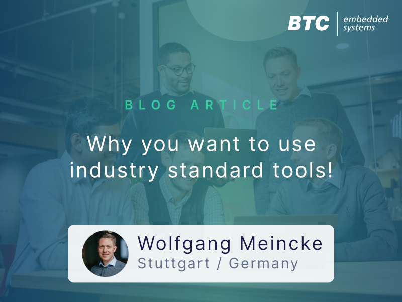 Why you want wo use industry standard tools