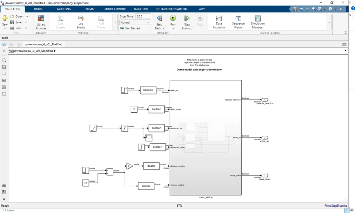 Seamless Testing for Model-Based Developers: Directly from Simulink